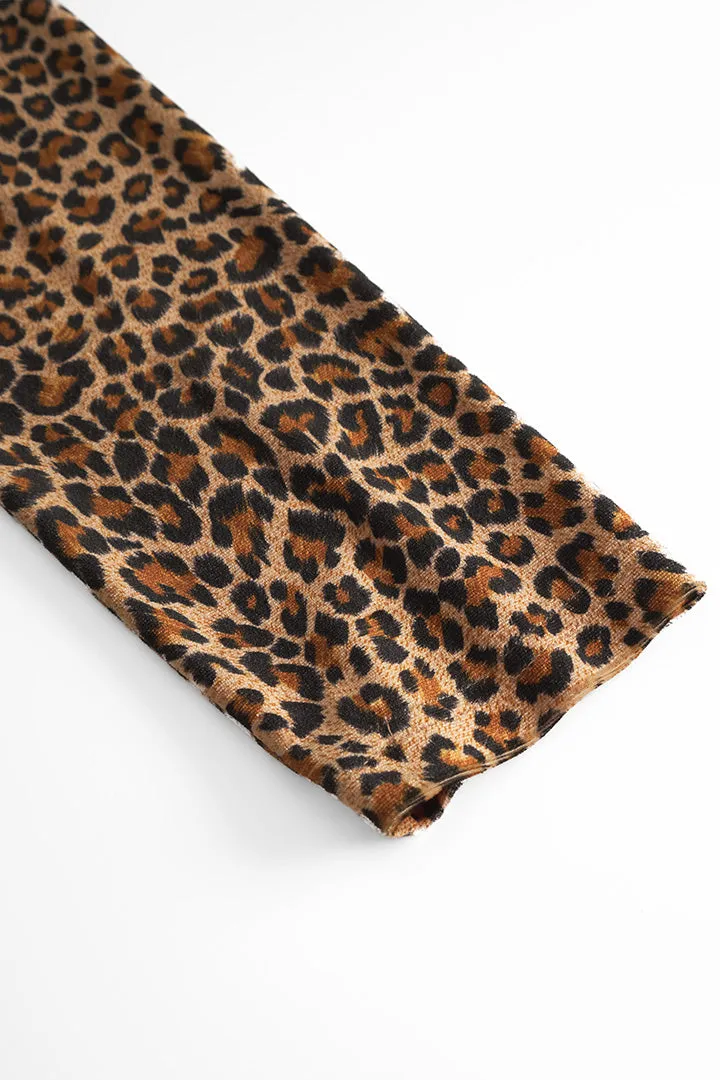 Angela Velour Jumpsuit - Leopard