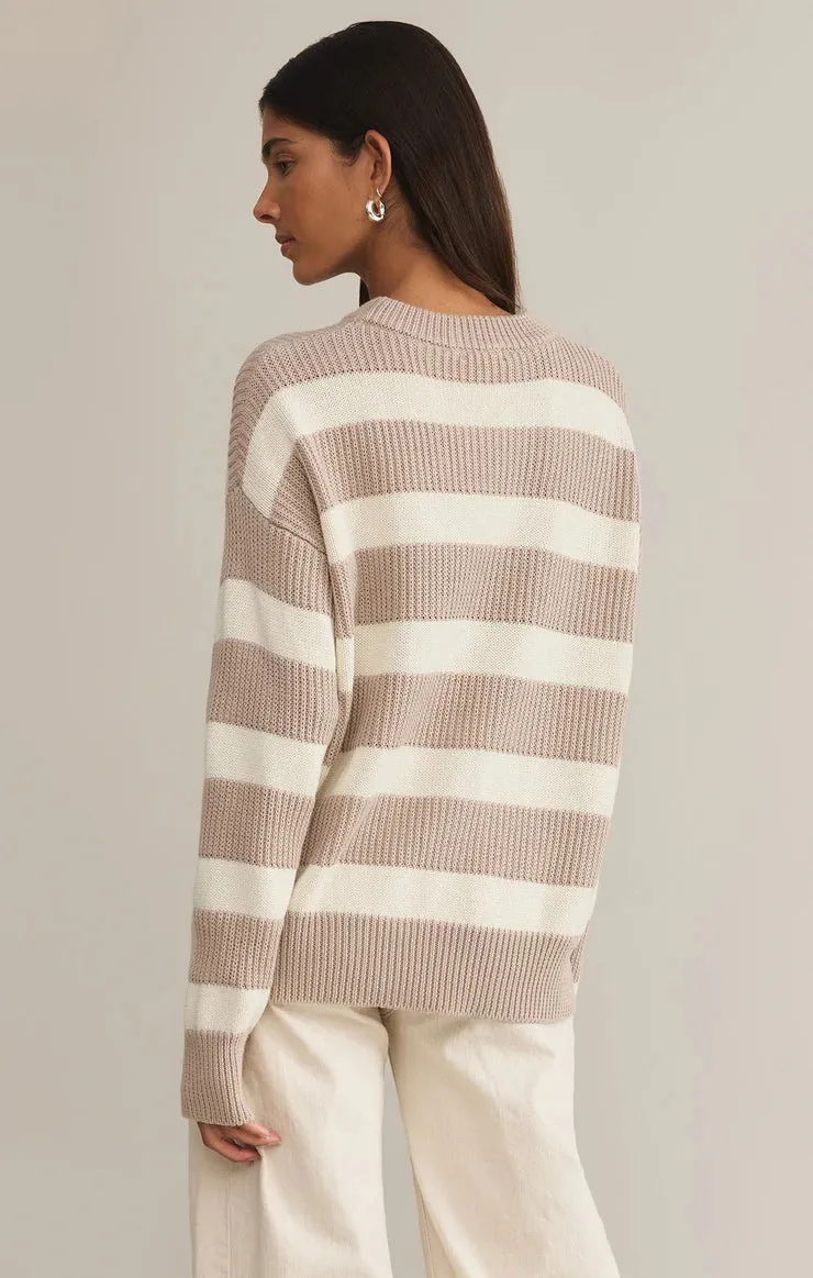 Boyfriend Relaxed Sailor Sweater - Parchment