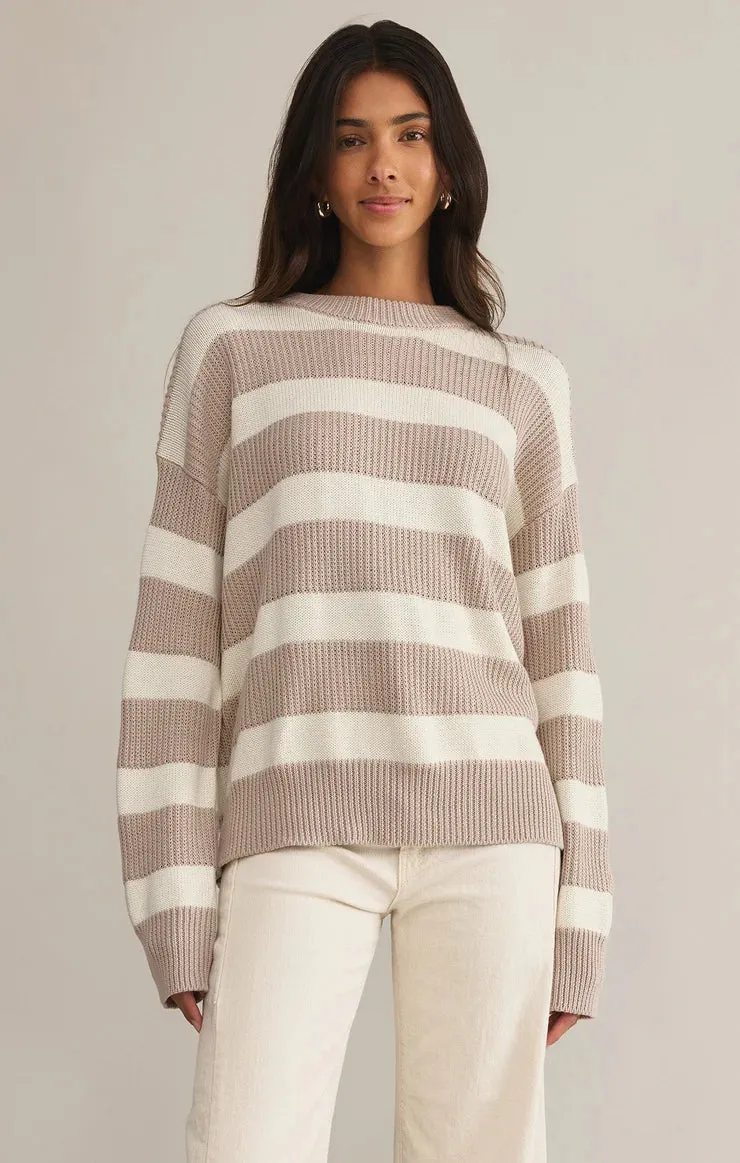 Boyfriend Relaxed Sailor Sweater - Parchment