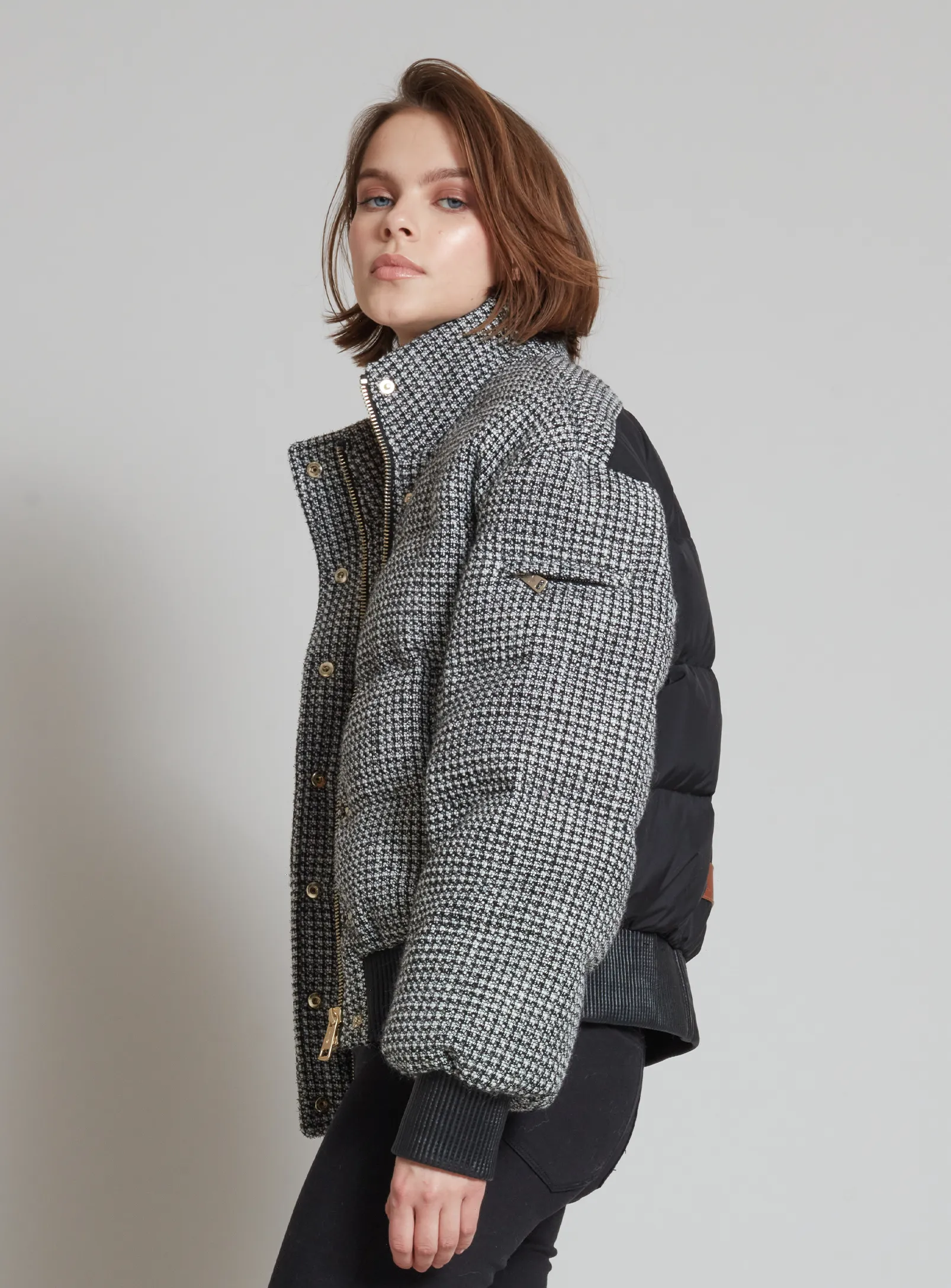 BROOKLYN | TWEED NOIR BOMBER JACKET