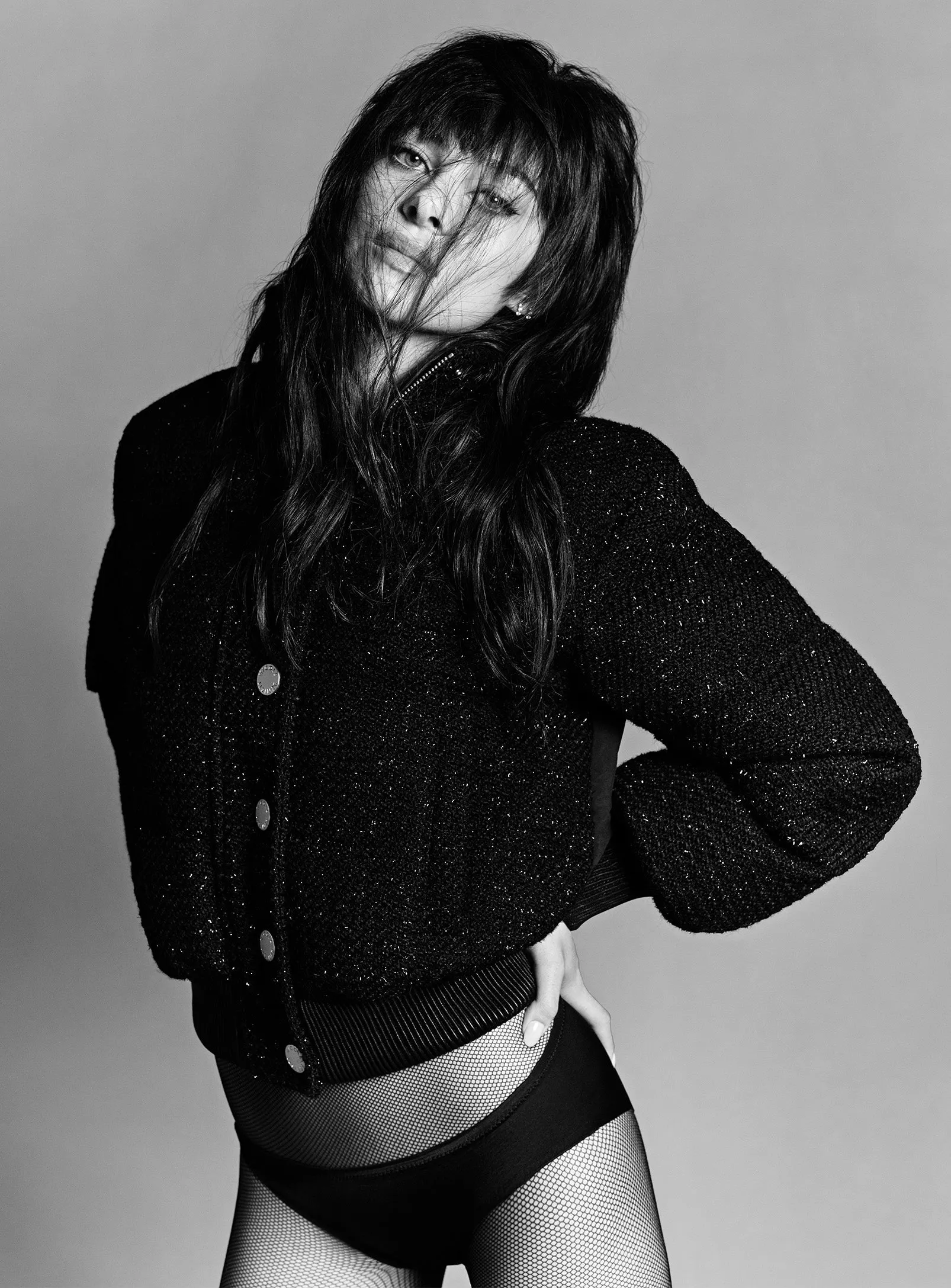 BROOKLYN | TWEED NOIR BOMBER JACKET