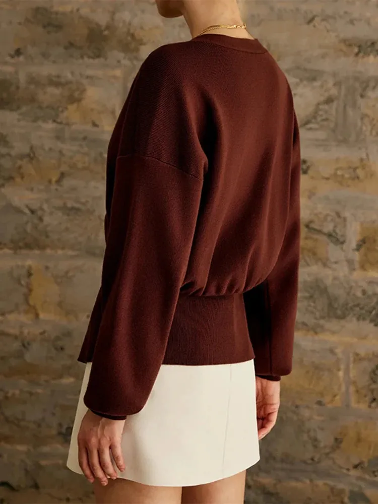 Chic VAN V-Neck Knit golden one button seater