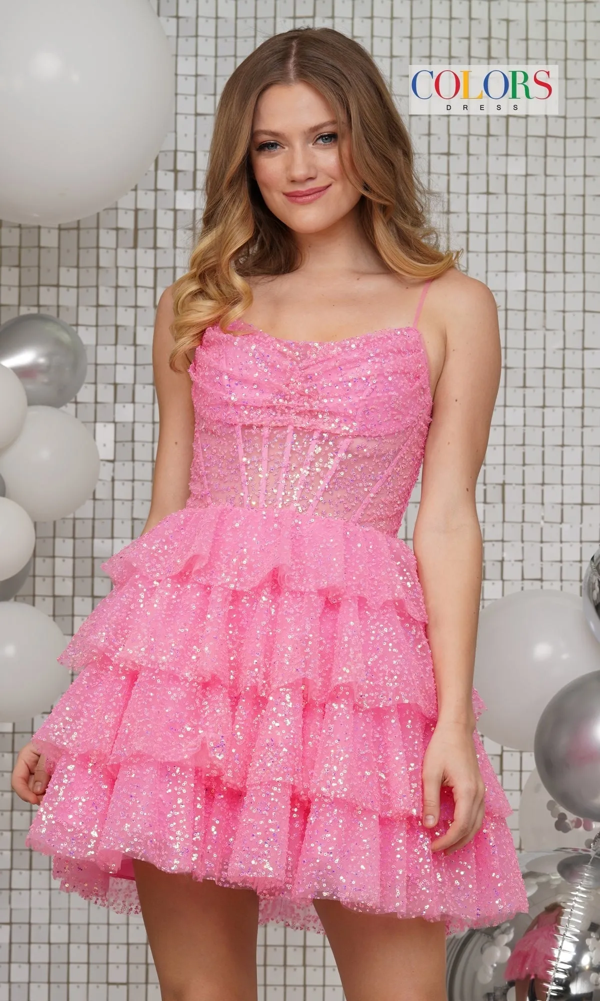 Colors Dress Short Party Dress 3345