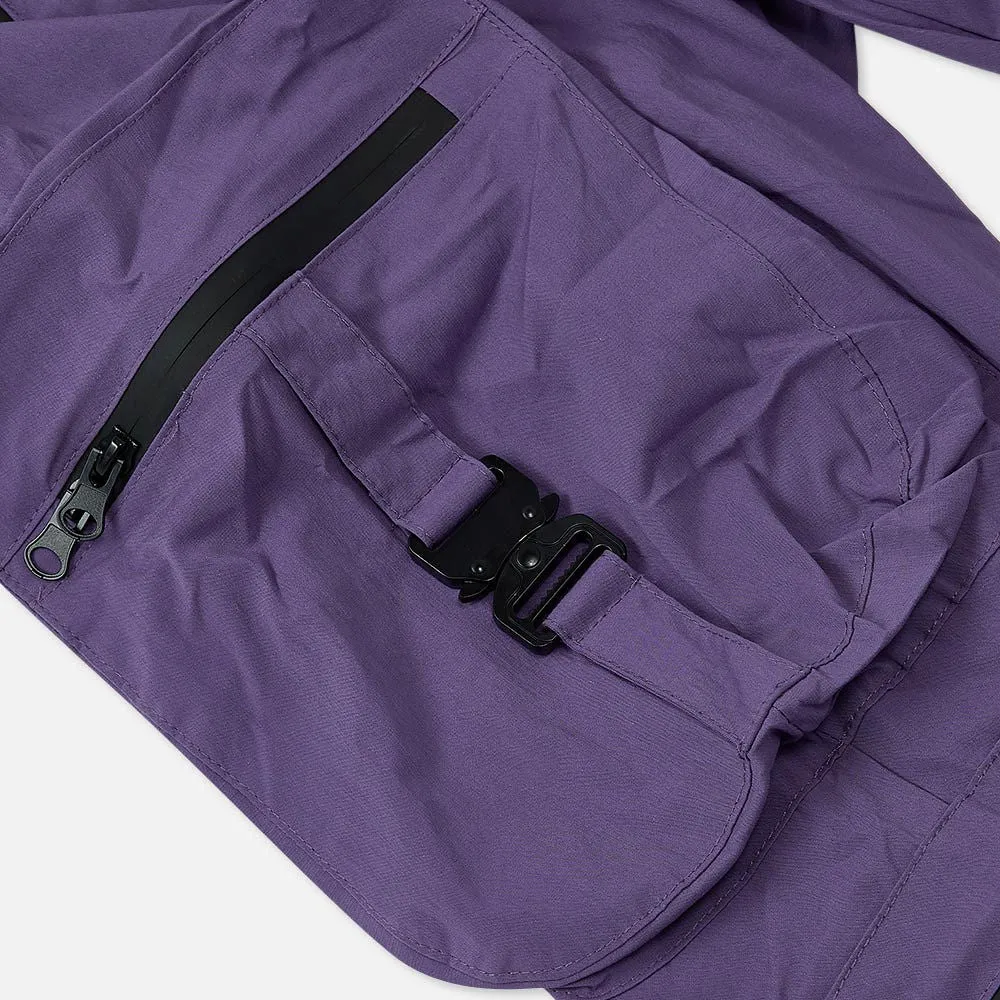 Combat Nylon Joggers Purple