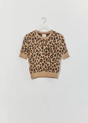 Dianna Jacquard Sweater — Cheetah
