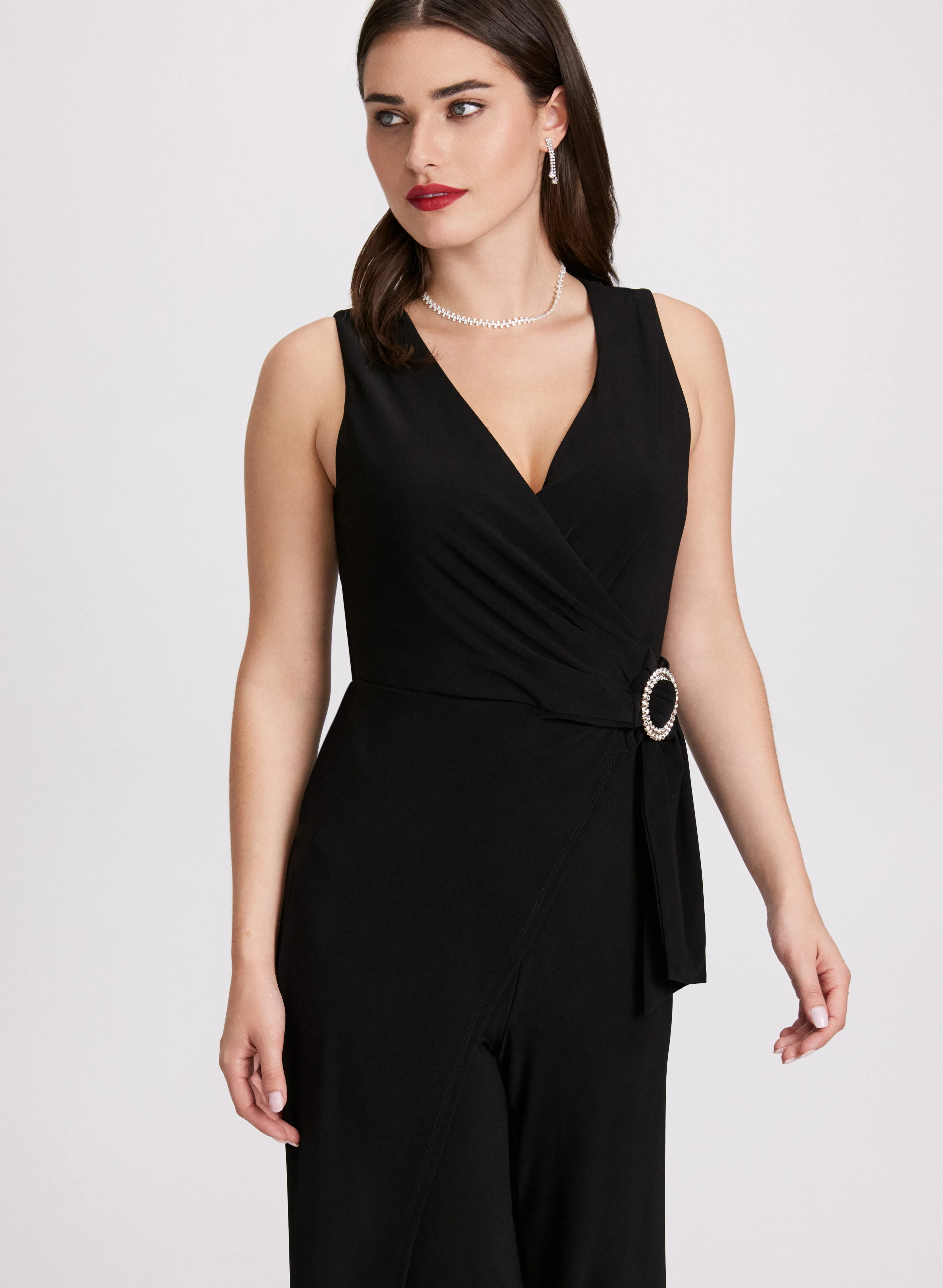 Embellished Wide-Leg Jumpsuit