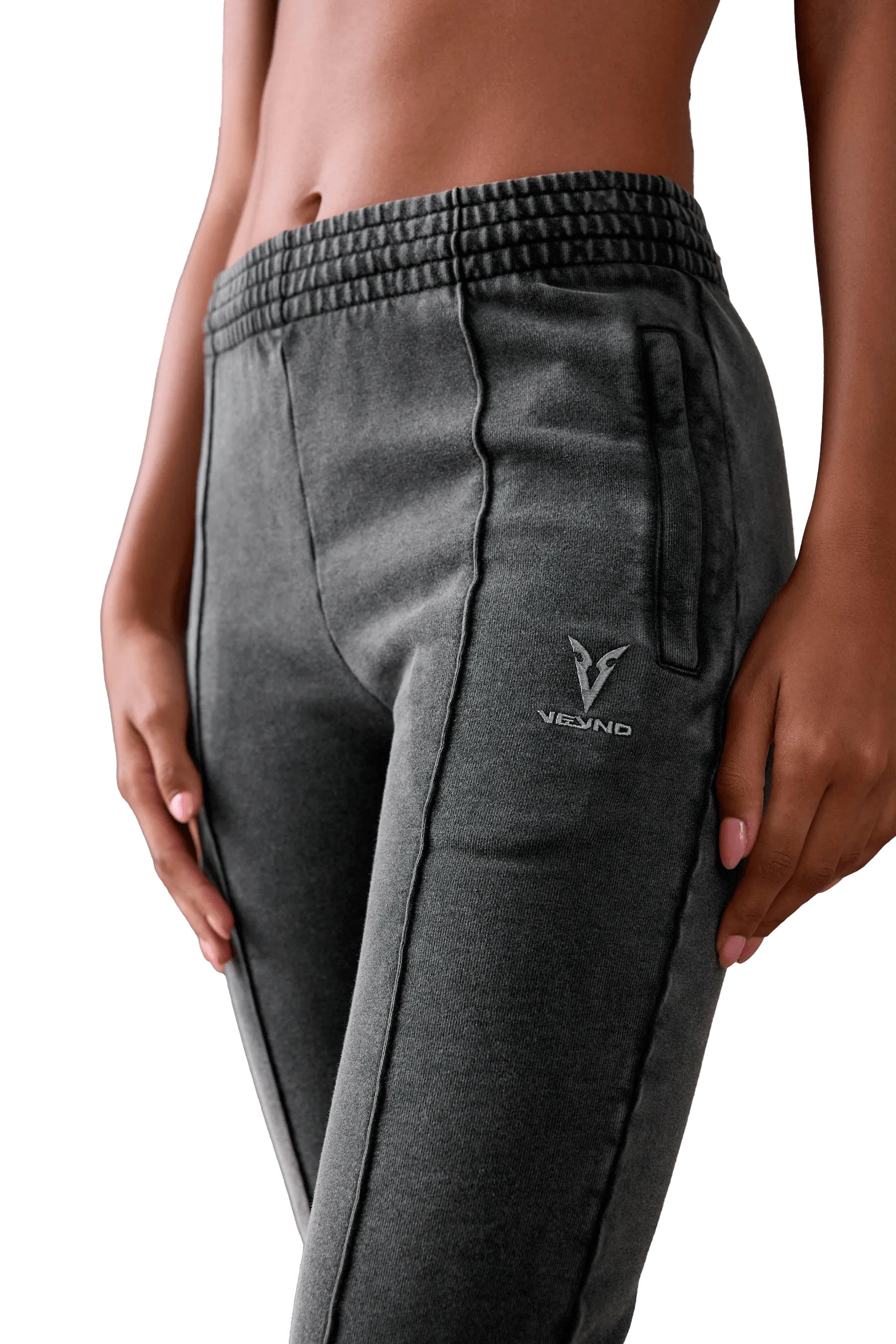FLARED JOGGERS - Gray Vintage