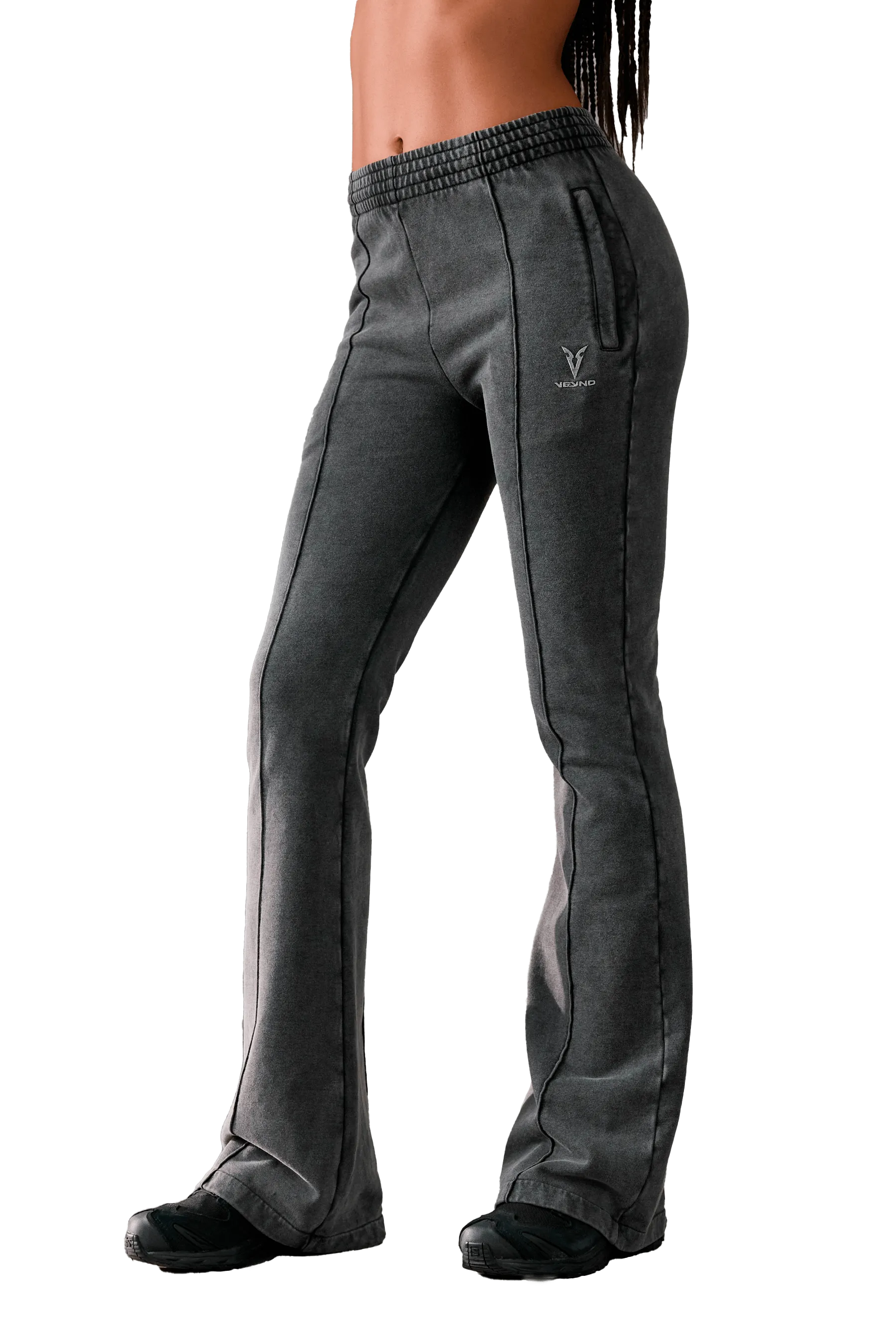 FLARED JOGGERS - Gray Vintage