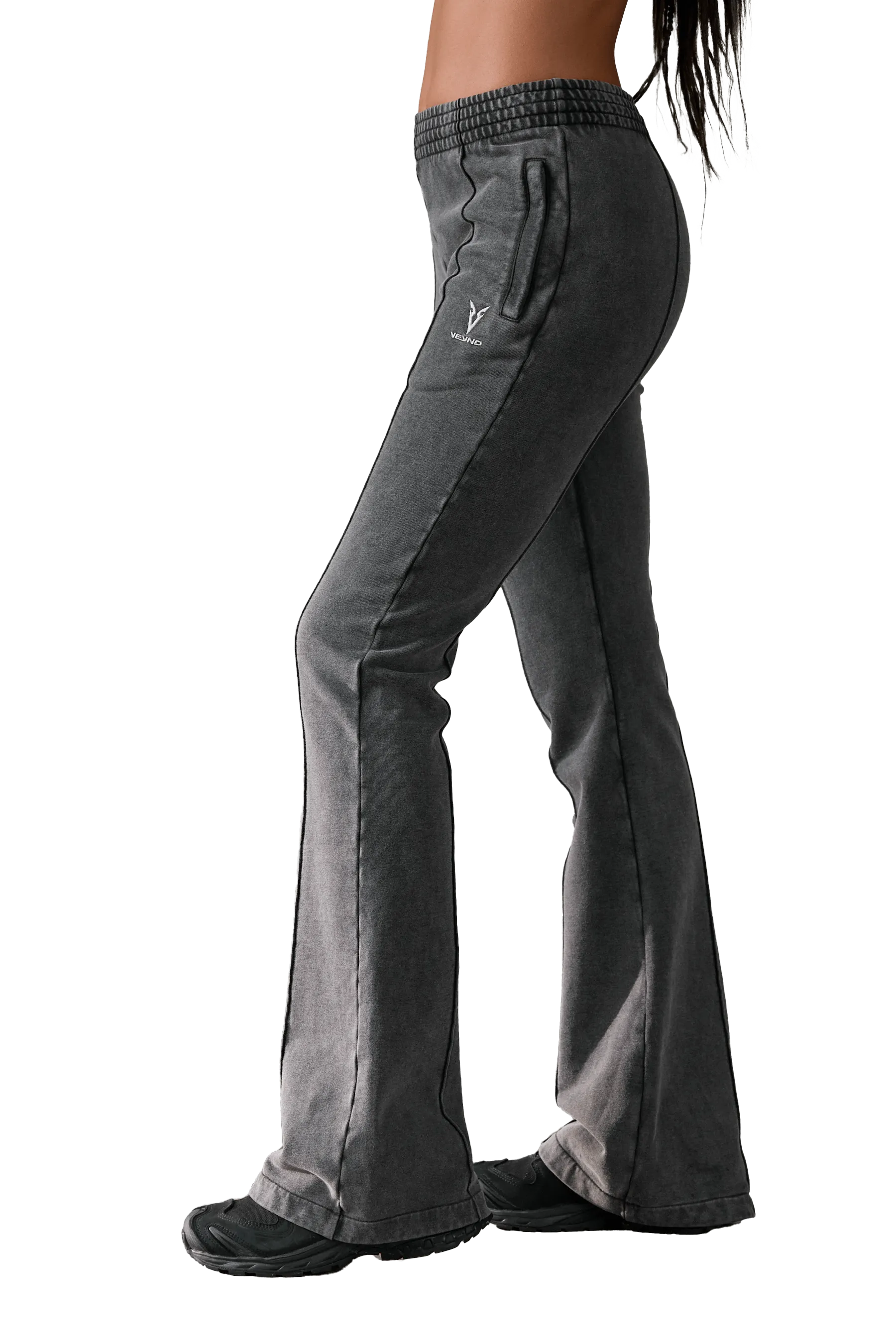 FLARED JOGGERS - Gray Vintage