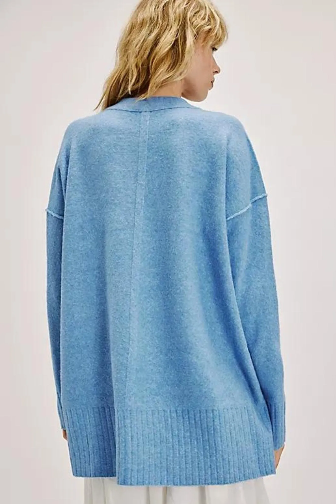 Free People: Phoebe Pullover in Waterfall Heather