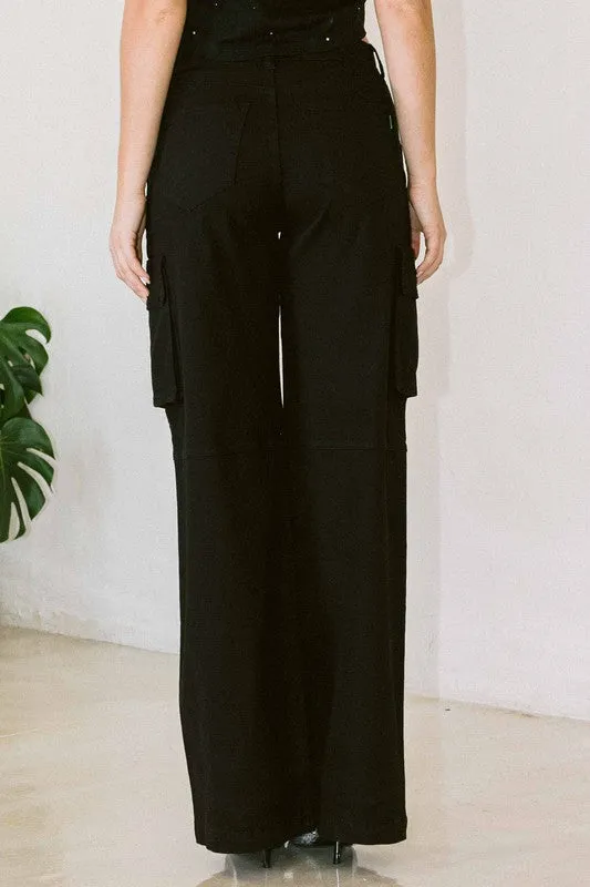 High Rise Cargo Pants