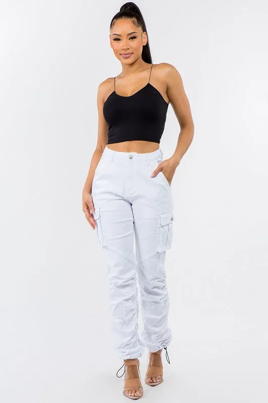 High Rise Shirred Cargo