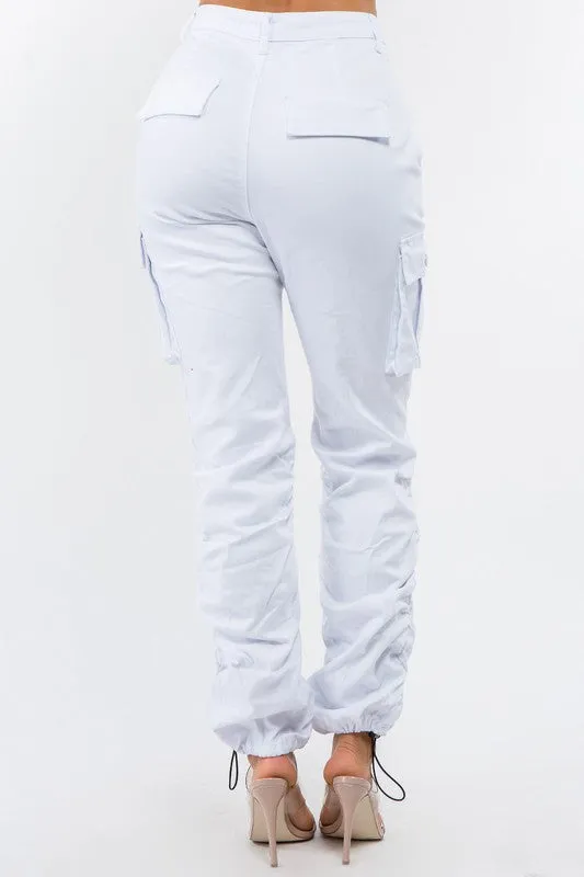 High Rise Shirred Cargo