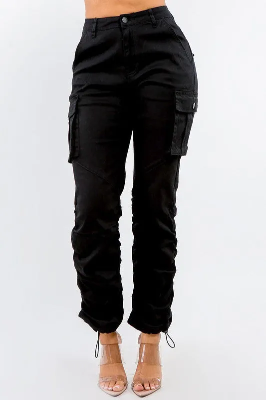 High Rise Shirred Cargo