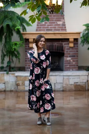 Jessi Dress Black Floral