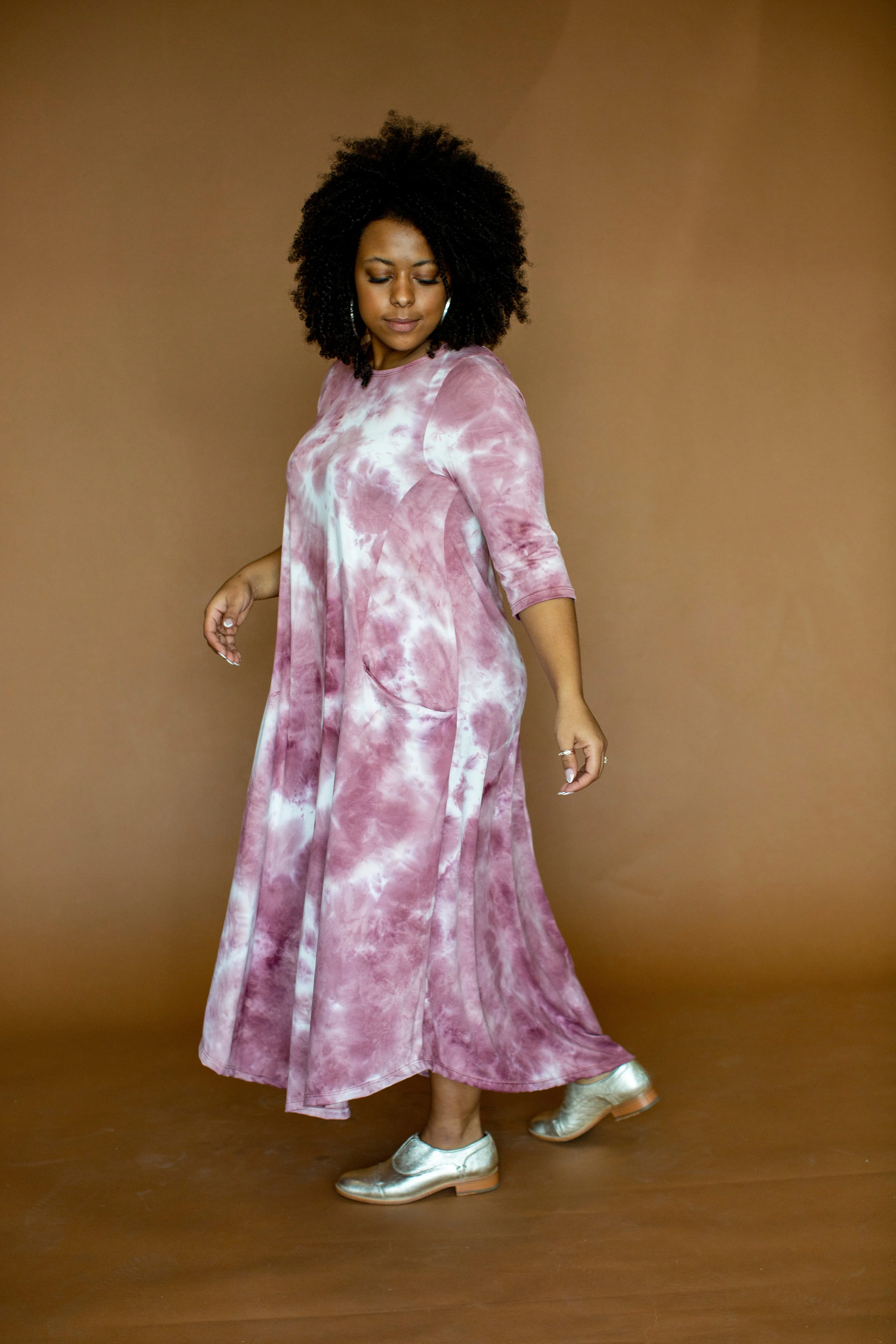Jessi Dress Blush Tie Dye
