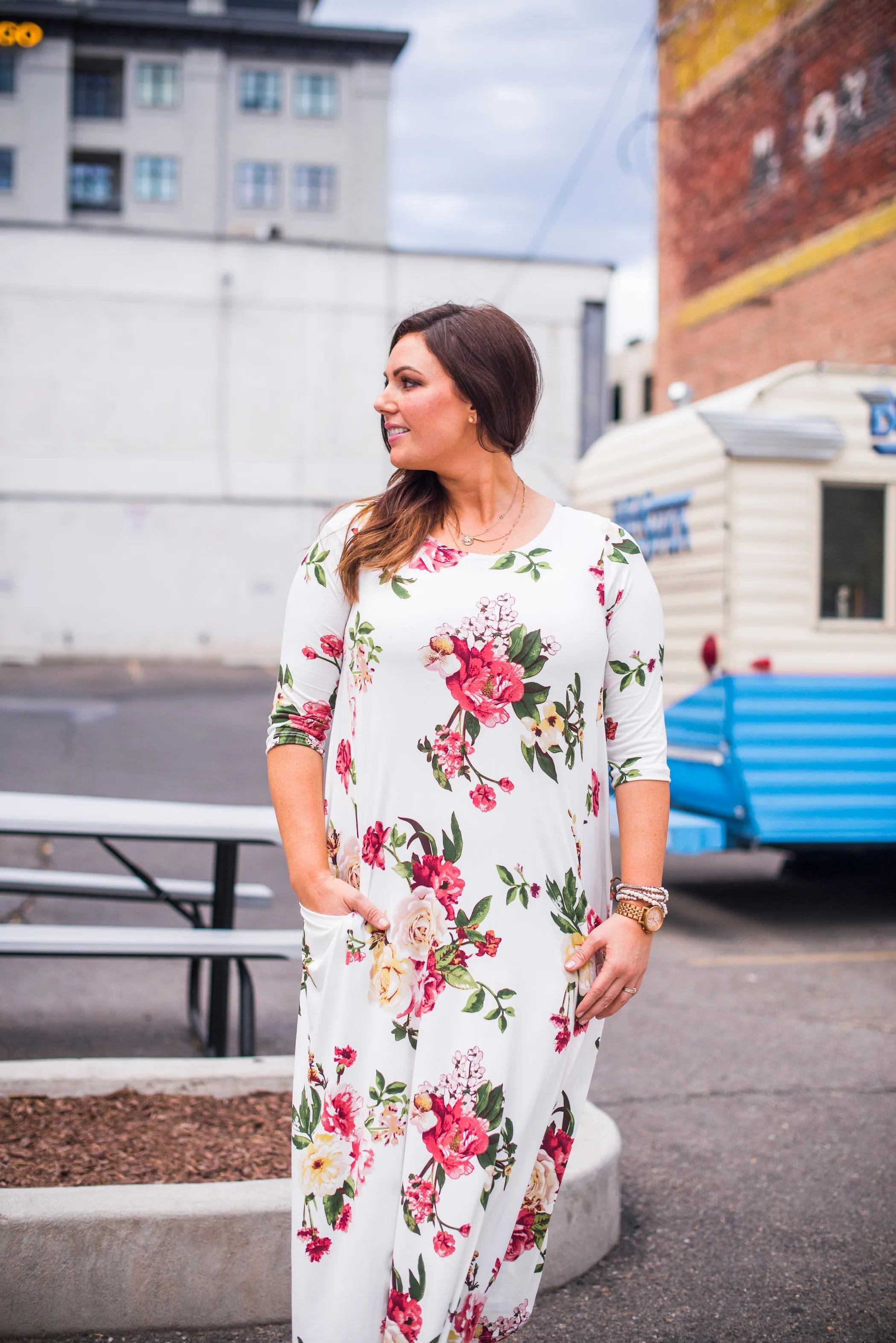 Jessi Dress White Floral