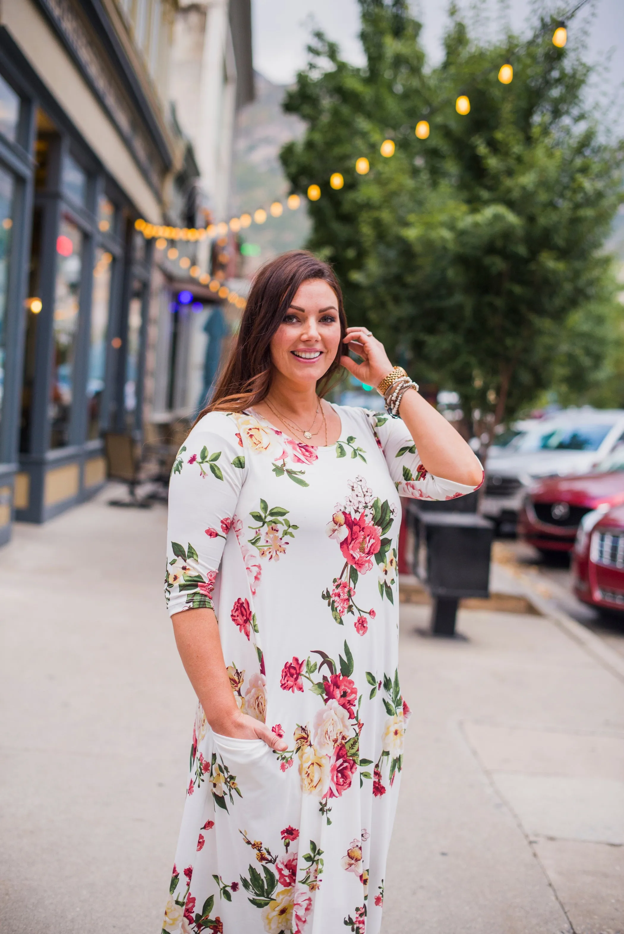 Jessi Dress White Floral