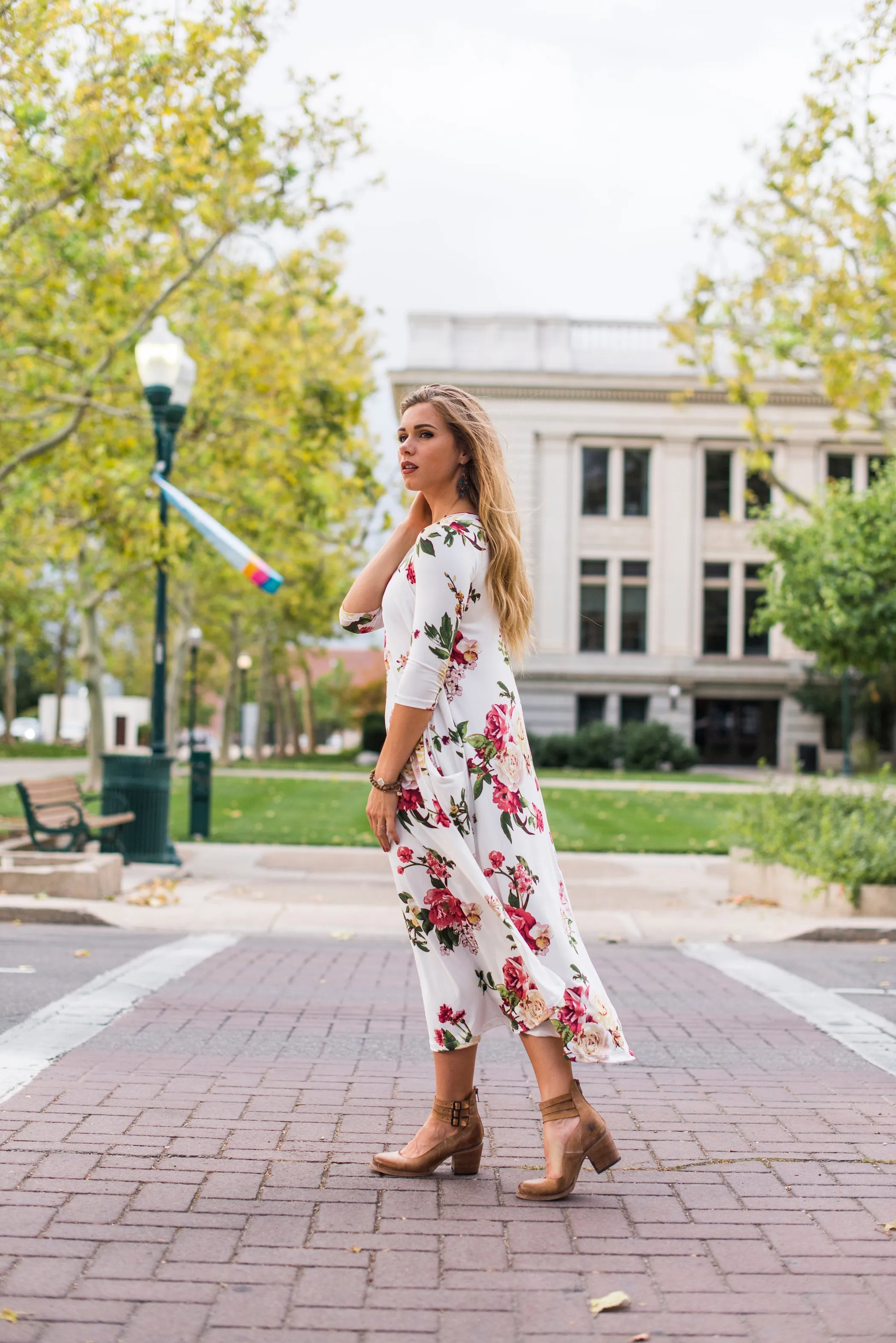 Jessi Dress White Floral