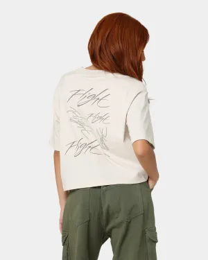 Jordan Women's Heritage Boxy Graphic T-Shirt Light Orewood Brown