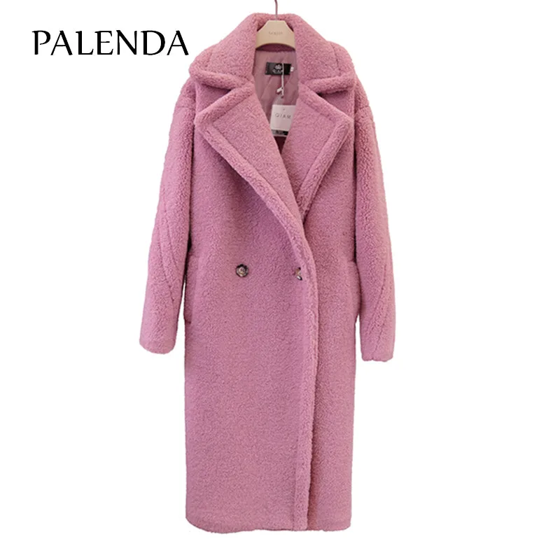 Long Faux Fur Women Teddy Coat