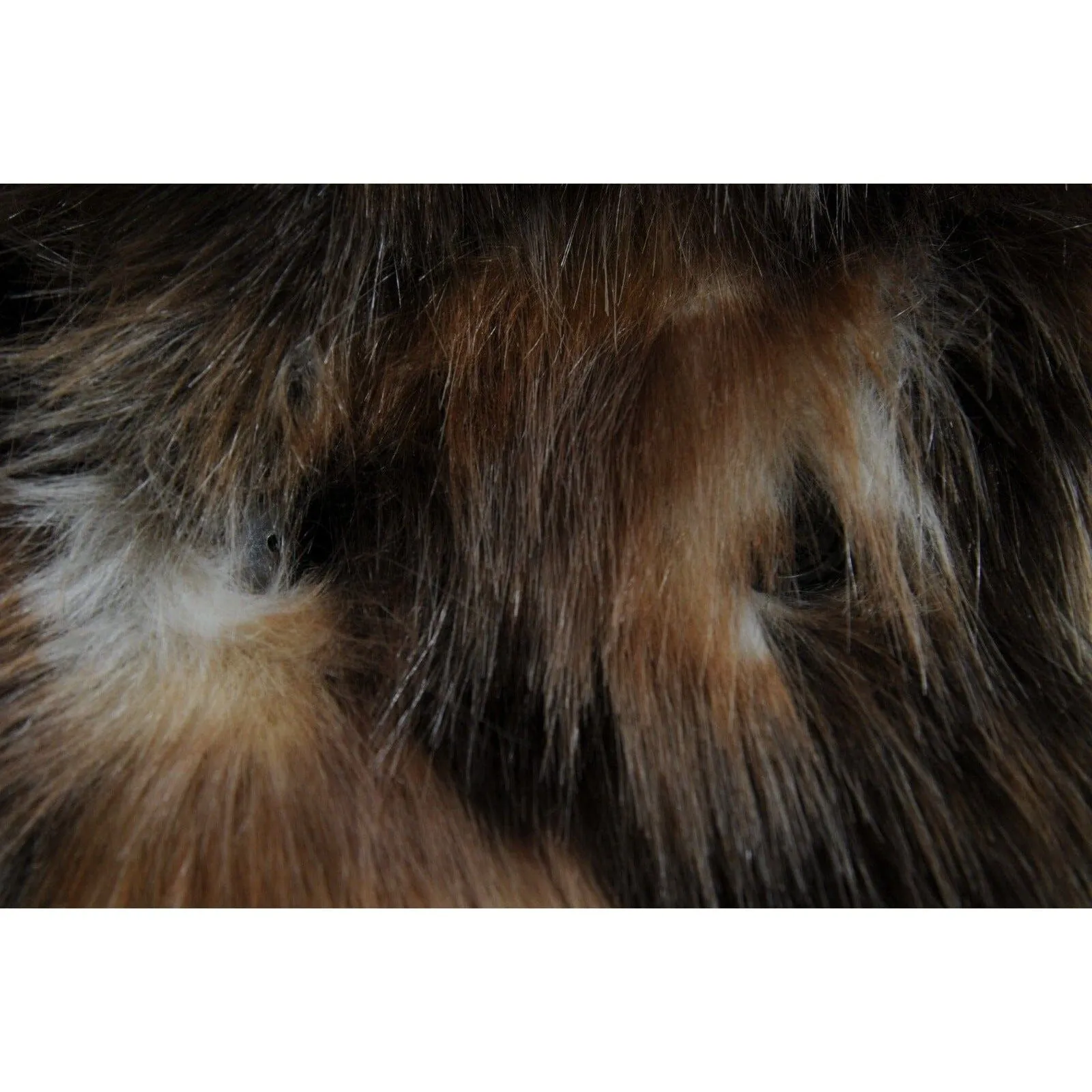 Men Double Breasted Faux Fur Coat Brown Tan Jacket Coat