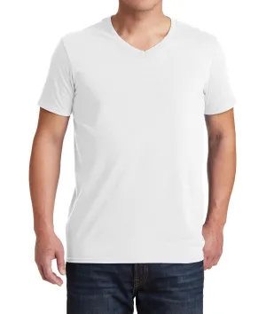 Men's Semi-Fitted V-Neck Short Sleeve Cotton Tee