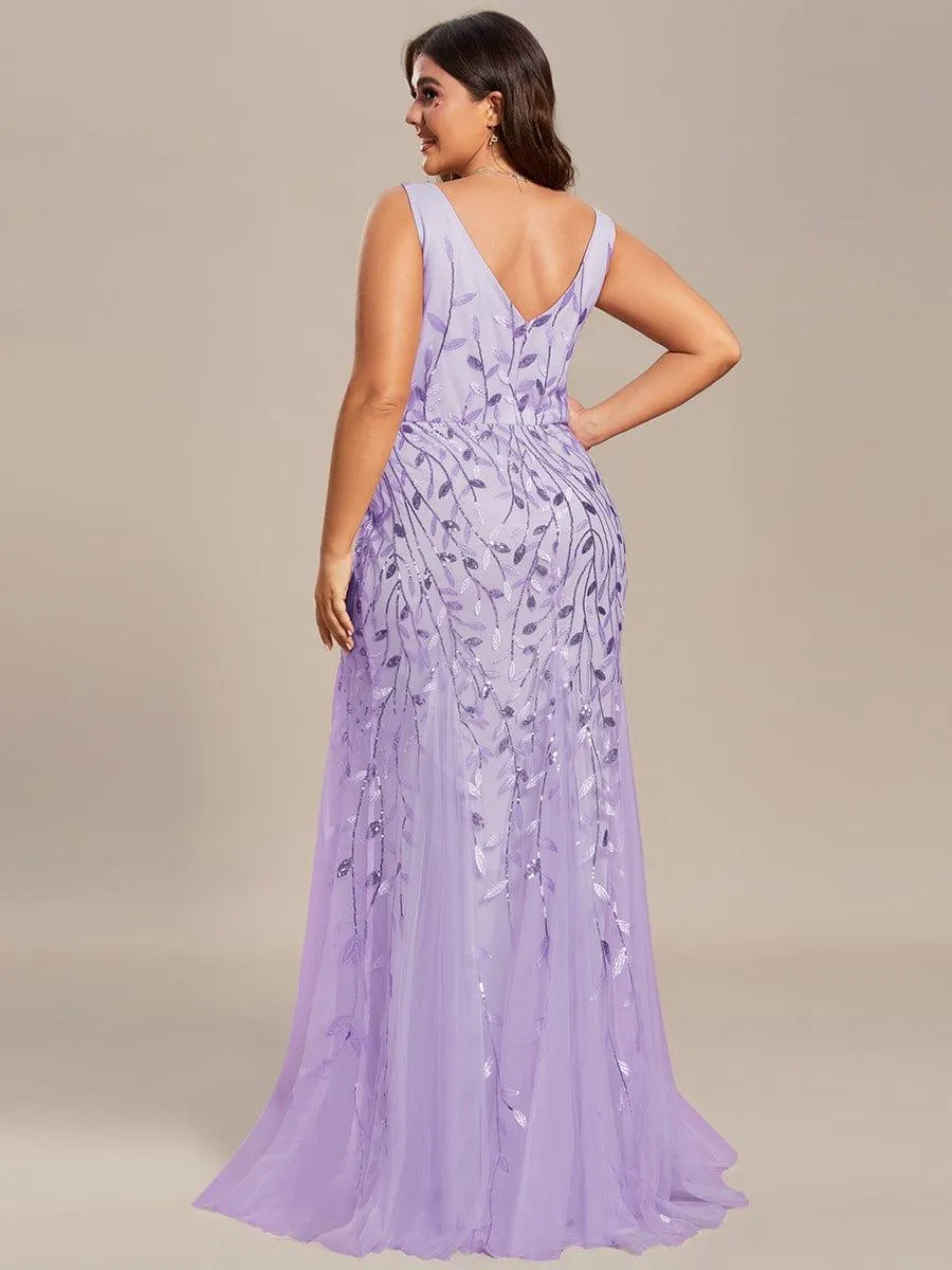 Plus Size Maxi Sequin Formal Dresses & Gowns