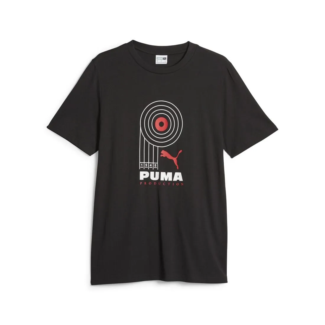 PUMA PRODUCTION Men's Graphic Tee BLACK