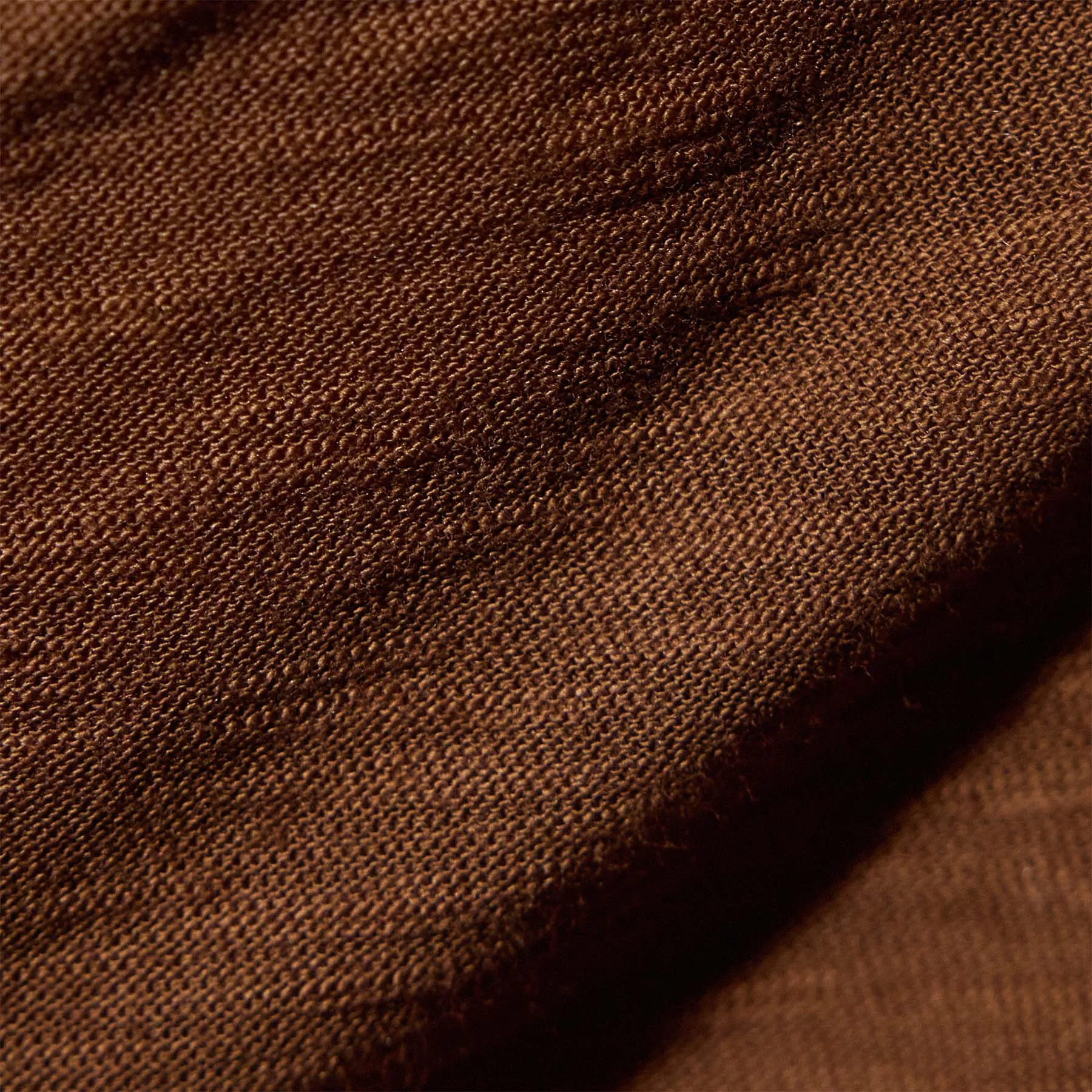 Sheer Slub Casual V Neck - Light Roast