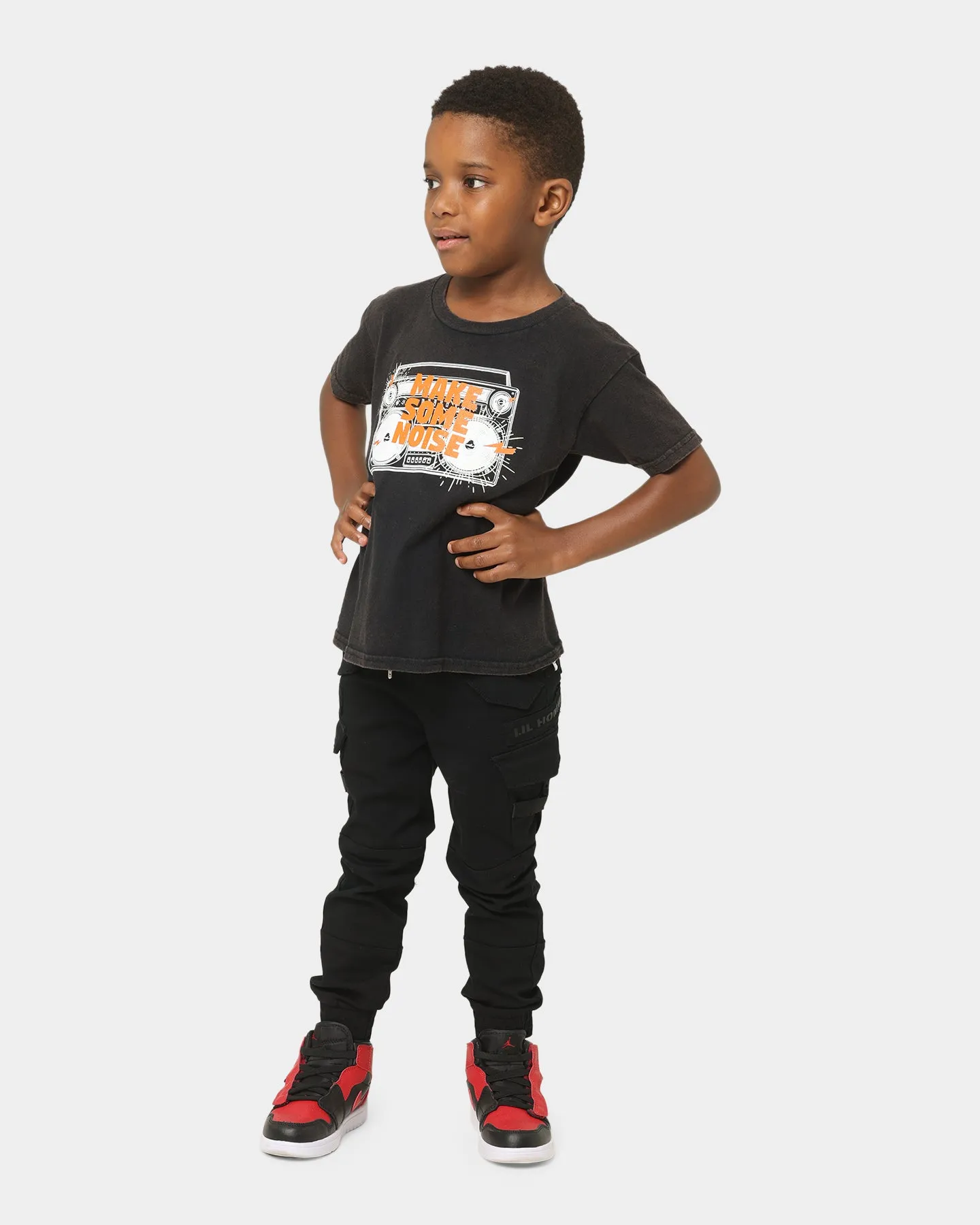 Shortie Kids' Make Some Noise T-Shirt Black