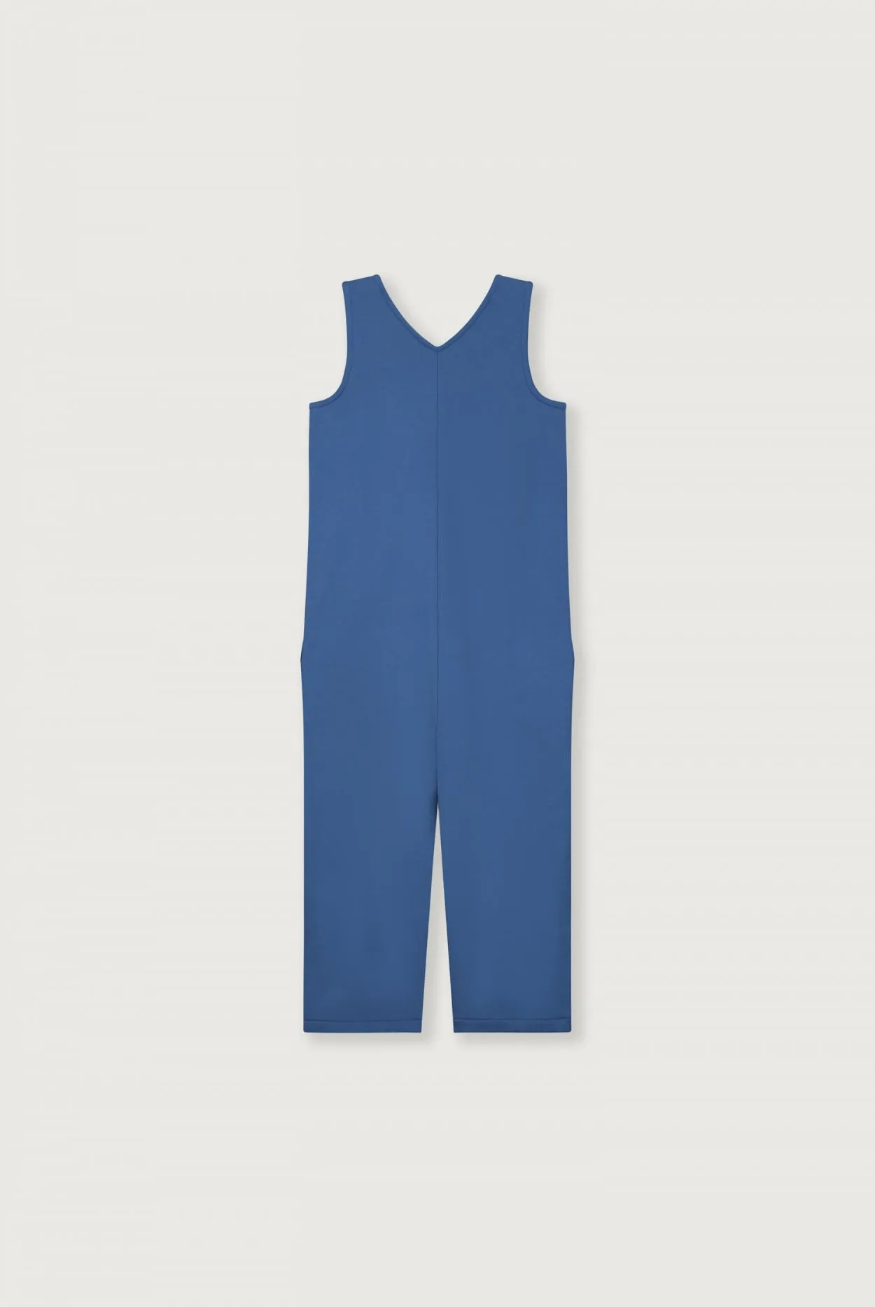 Sleeveless V-neck Suit | Blue Moon