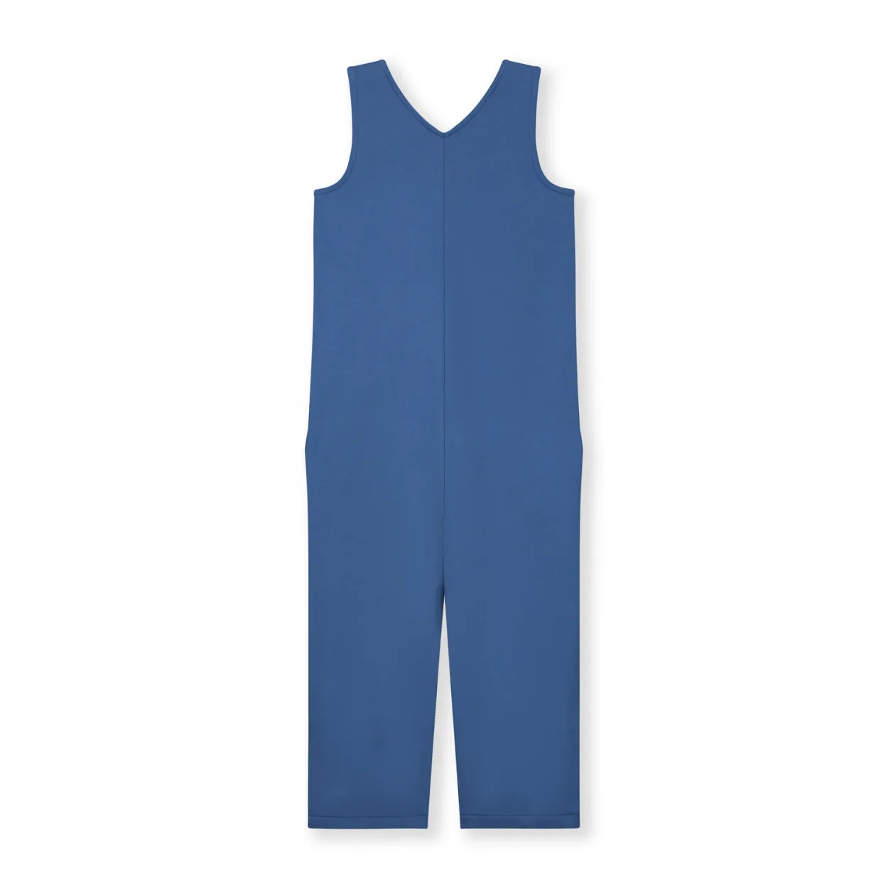 Sleeveless V-neck Suit | Blue Moon
