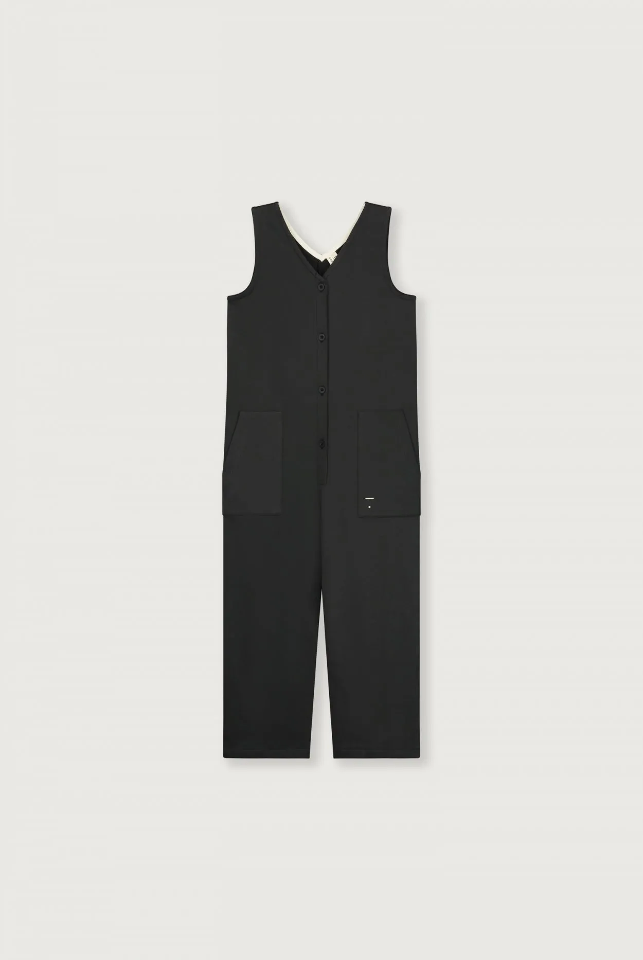 Sleeveless V-neck Suit | Nearly Black