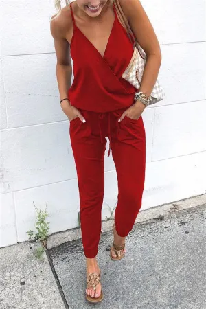 Sling V-Neck Jumpsuit