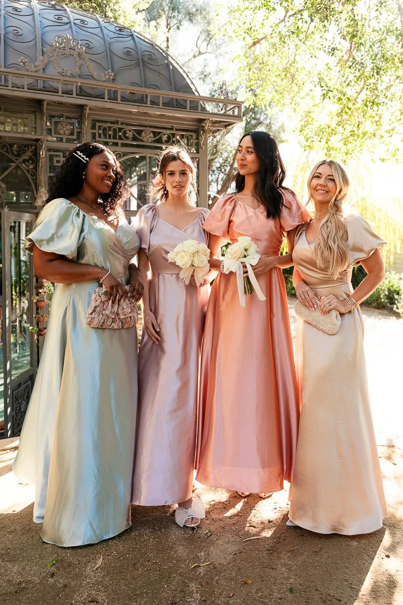Tessie Dress in Champagne