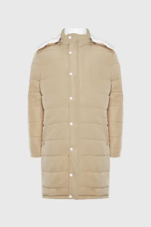 THC Dawn of an Era Reversible Puffer Coat (Cream/White)