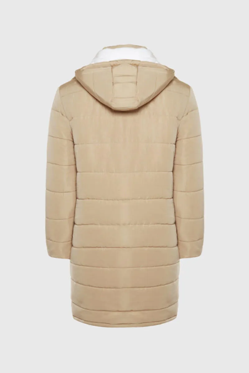 THC Dawn of an Era Reversible Puffer Coat (Cream/White)