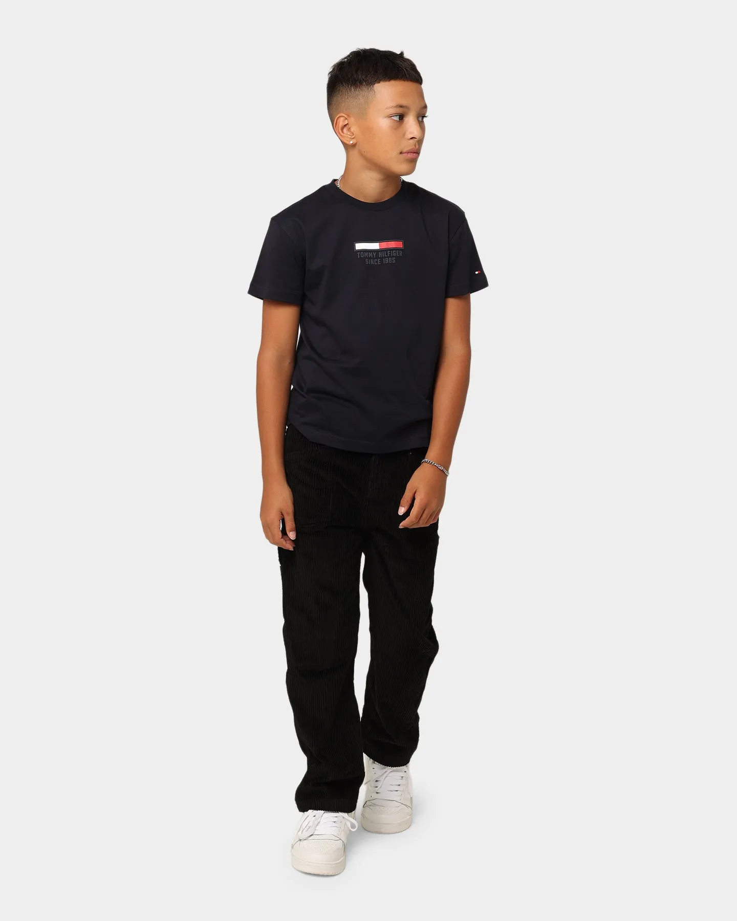 Tommy Hilfiger Kids' Flag Logo Short Sleeve T-Shirt Desert Sky
