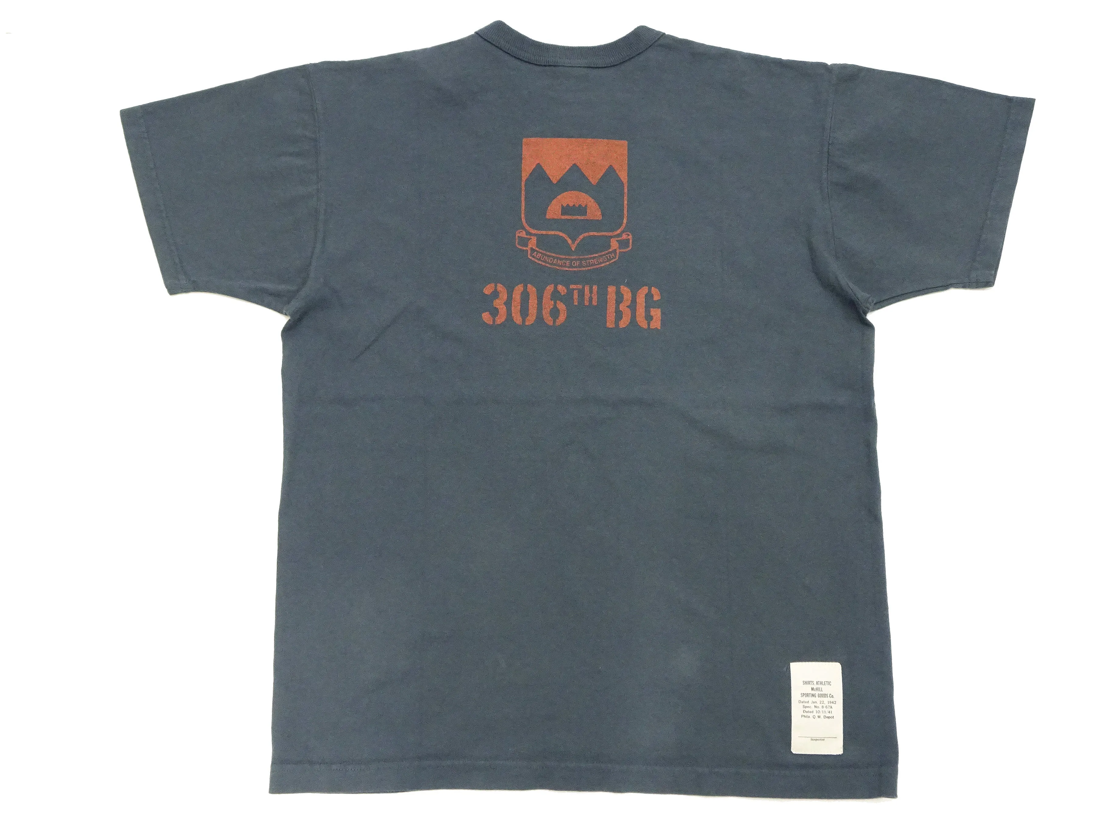TOYS McCOY T-Shirt Men's Military Inspired Graphic Garment-Dyed Heavyweight Short Sleeve Loopwheel Tee TMC2329 030 Faded-Black