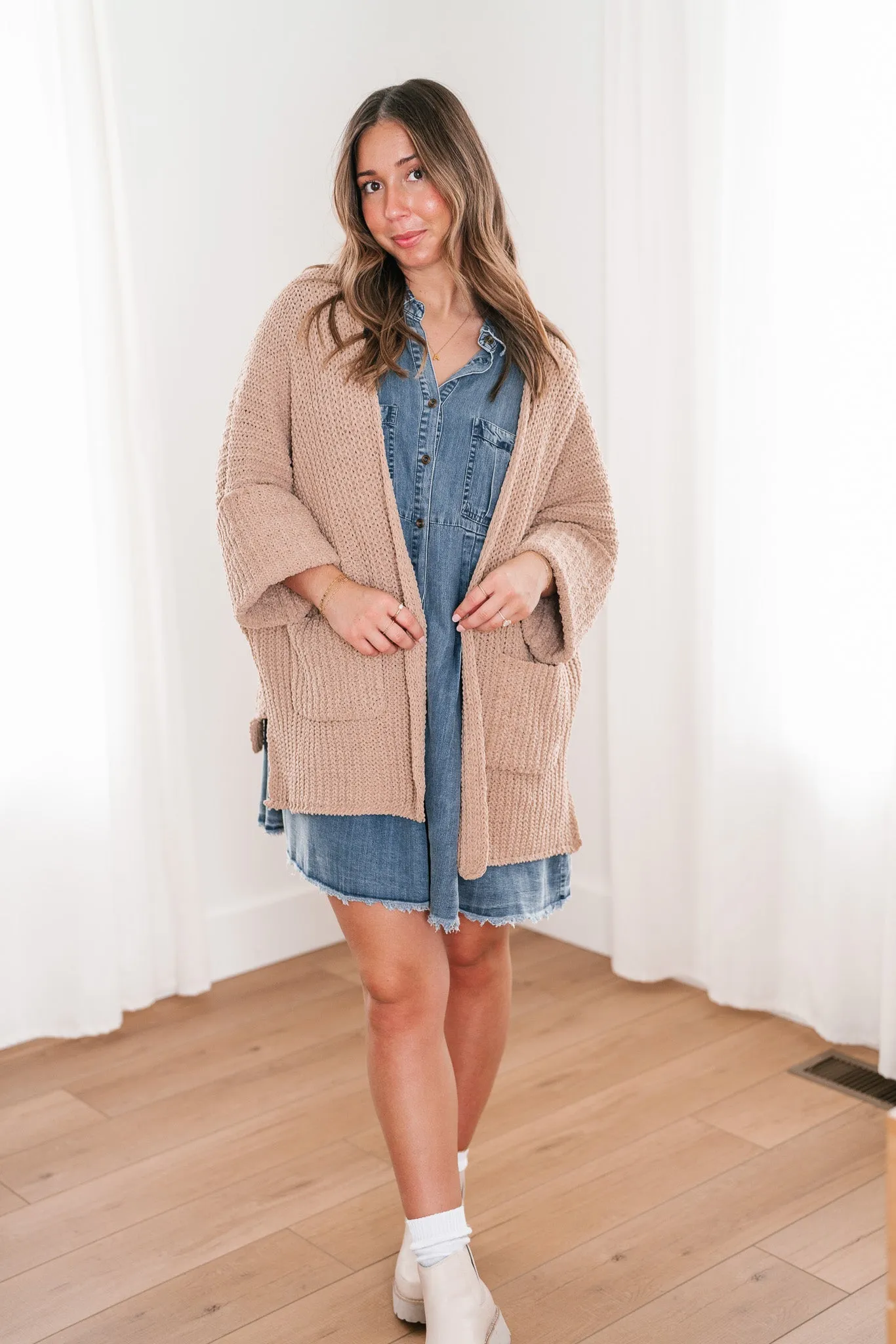 Trea Open Knit Lounge Cardigan