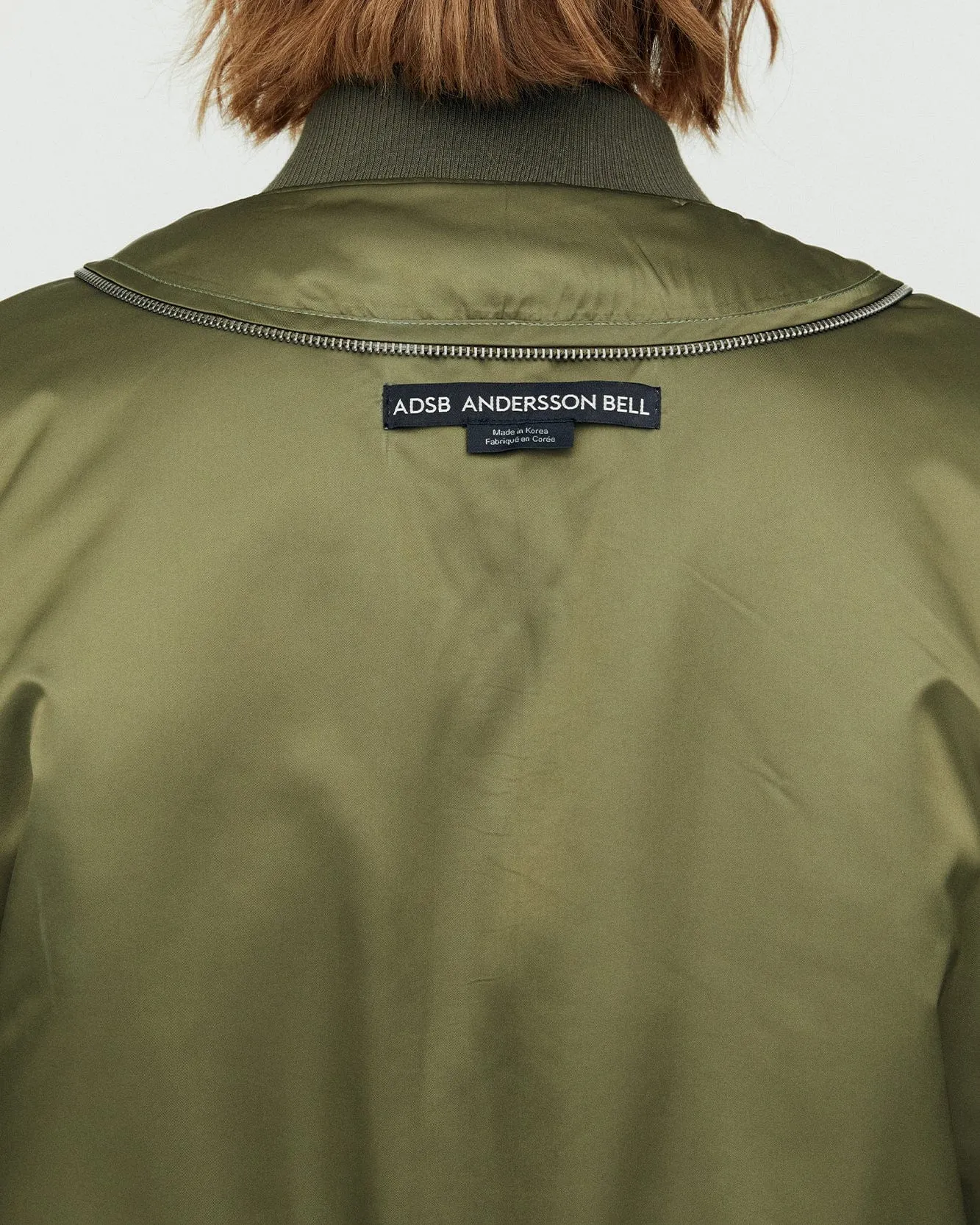 UNISEX MESH SLEEVE BOMBER JACKET awa626u(KHAKI)