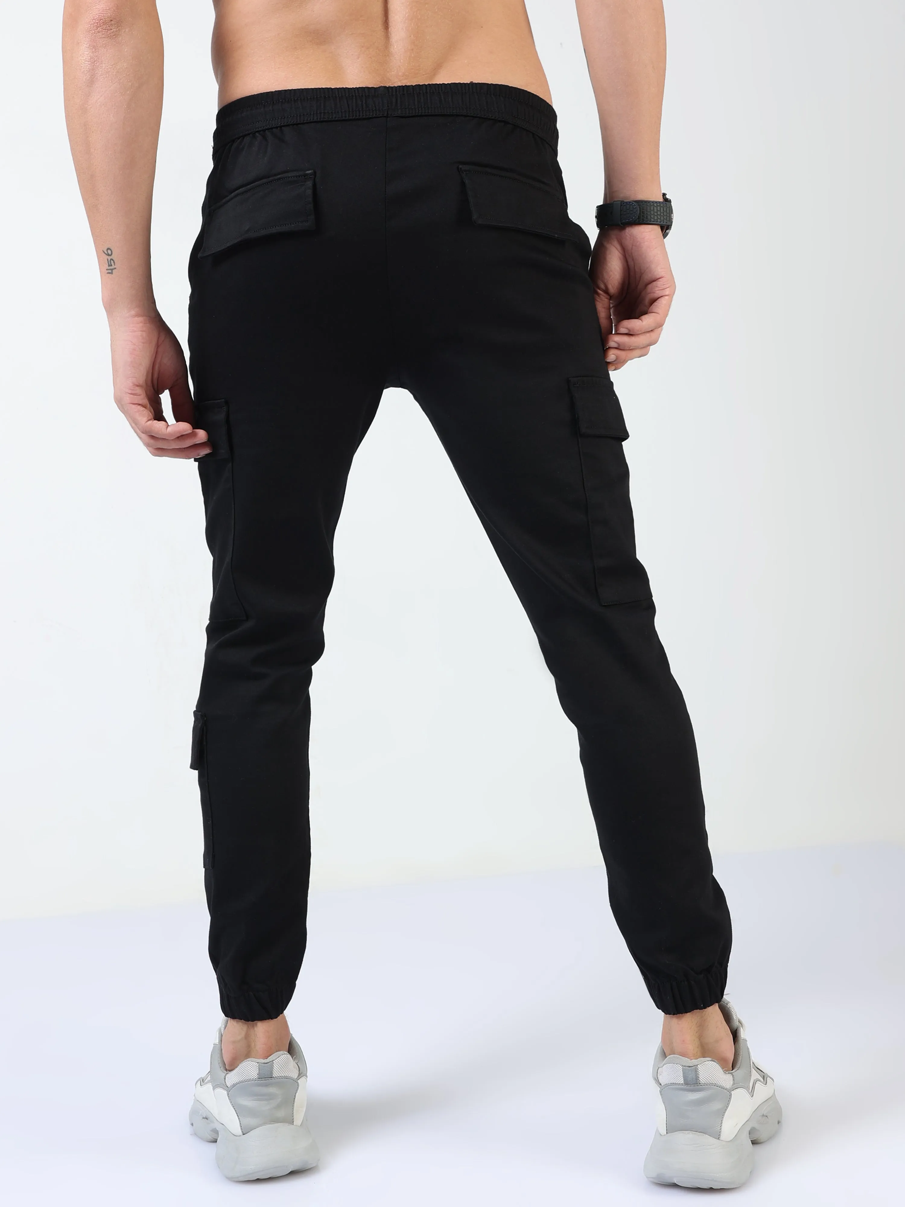 Utility Stretch Black Jogger