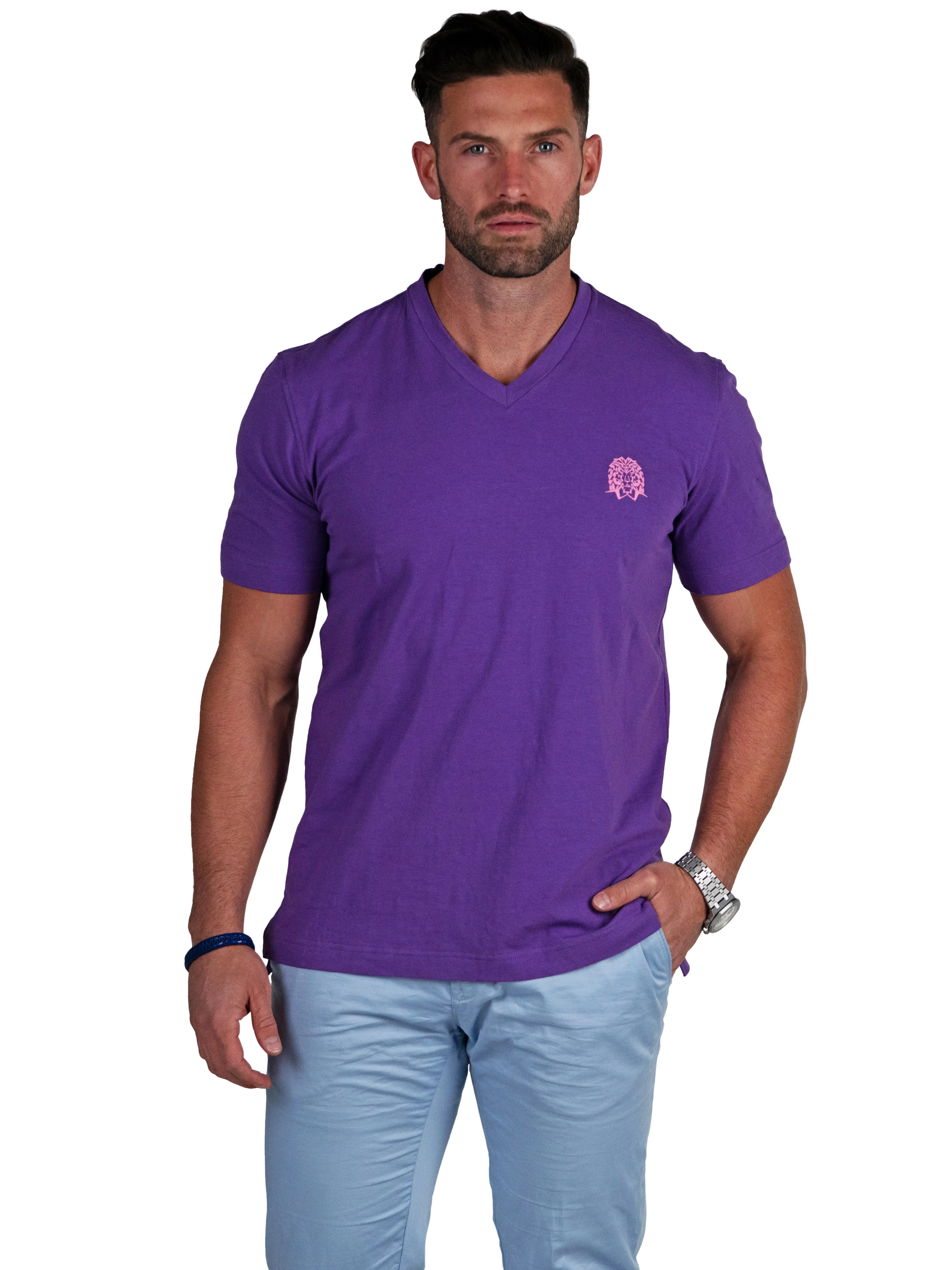 V-Neck VivaldiMono Purple