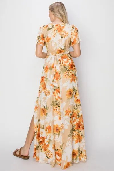 Womens Short Sleeve Maxi Dress